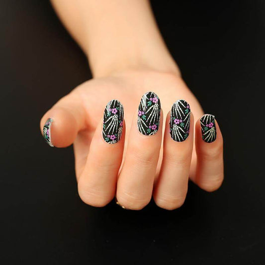 Halloween Skeleton - Gel Nail Wraps