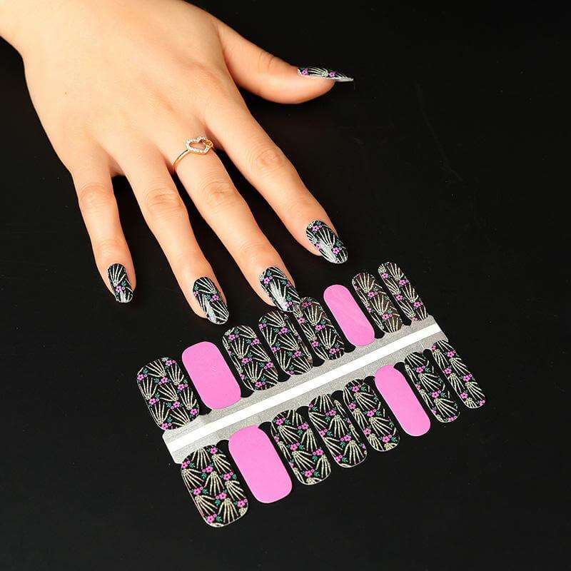 Halloween Skeleton - Gel Nail Wraps