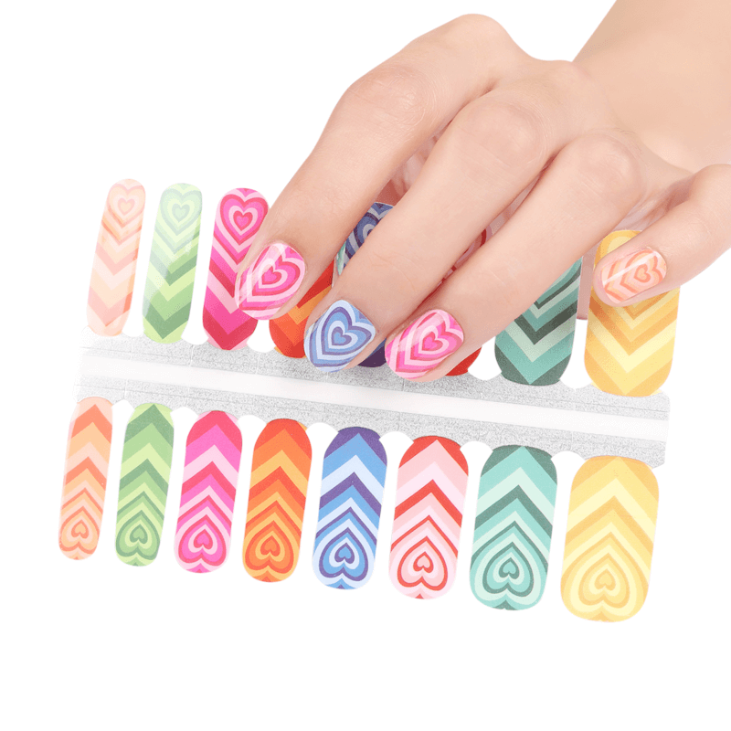 Candy Hearts Valentine - Gel Nail Wraps