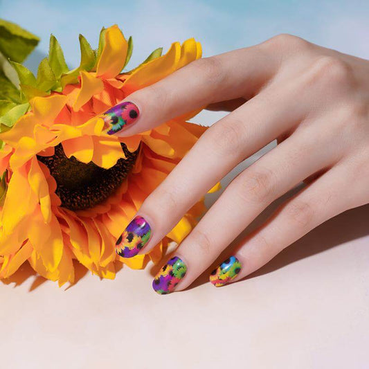Gel Nail Wraps - Bright Summer Sunflower Colors