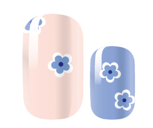 Little Blue Daisy - Gel Nail Wraps