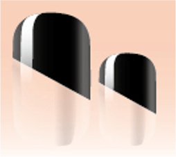 Black & Grey - Gel Nail Wraps