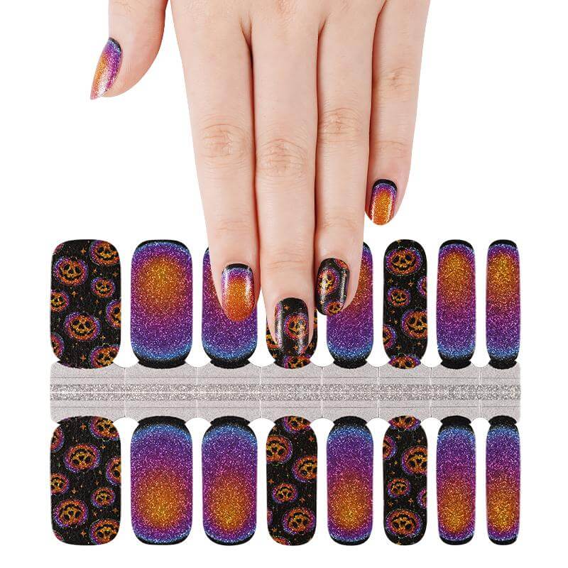 Pumpkin Glitter - Gel Nail Wraps