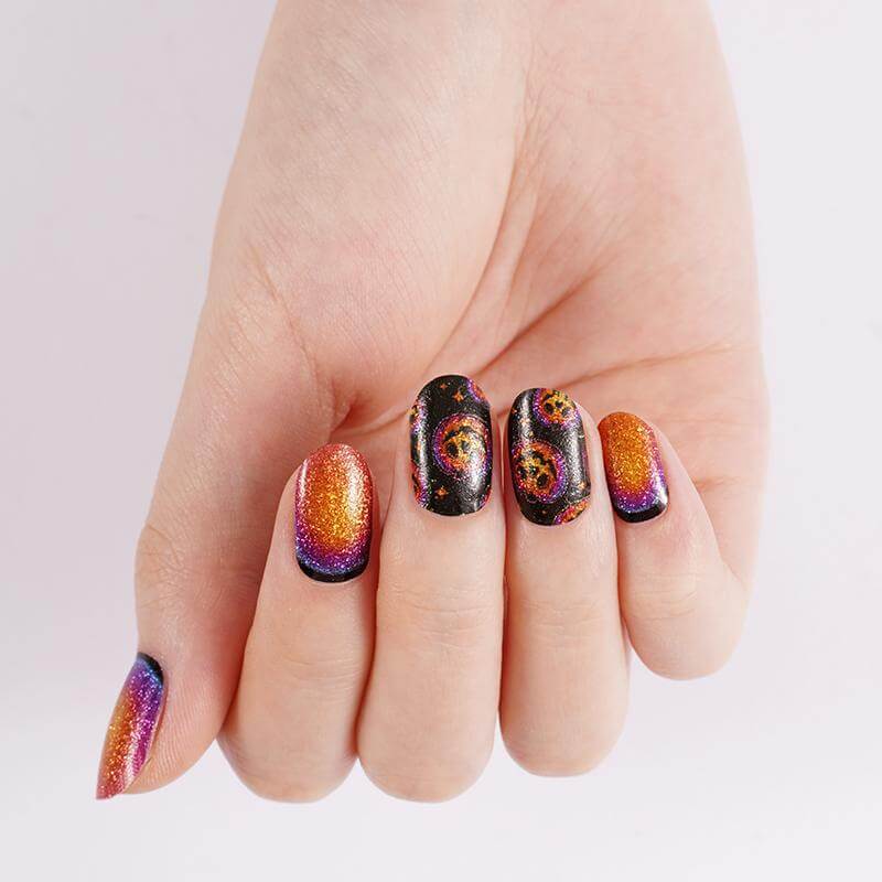 Pumpkin Glitter - Gel Nail Wraps