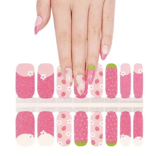 Strawberry Pink - Gel Nail Wraps