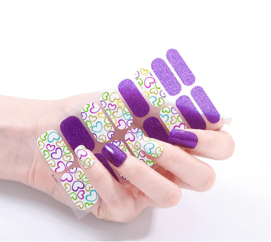 Valentine Purple - Gel Nail Wraps