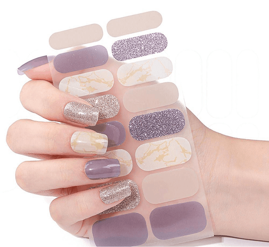 Golden Shimmer - Gel Nail Wraps