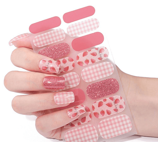 Strawberry Pink - Gel Nail Wraps