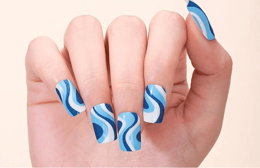 Blue Jazz - Gel Nail Wraps