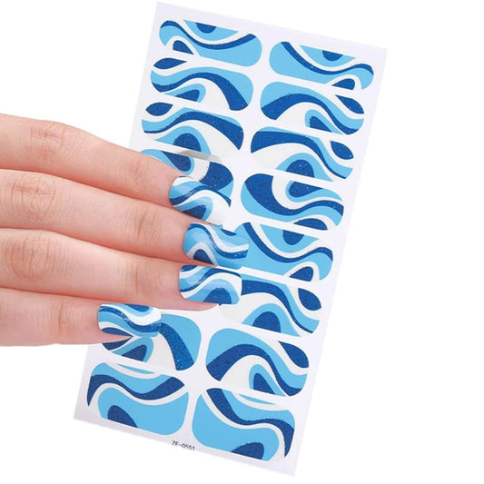 Blue Jazz - Gel Nail Wraps