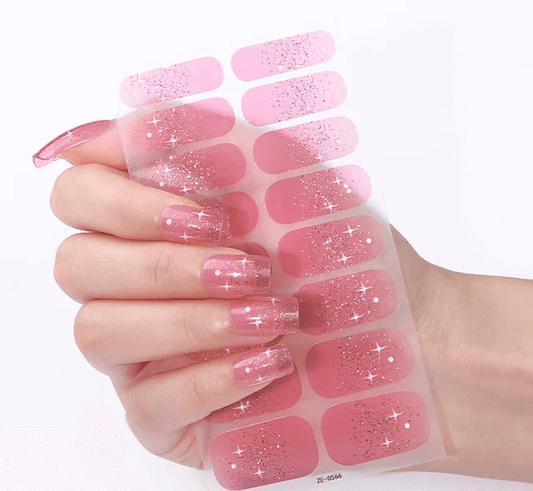 Cotton Candy Stars - Gel Nail Wraps