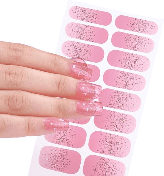 Cotton Candy Stars - Gel Nail Wraps