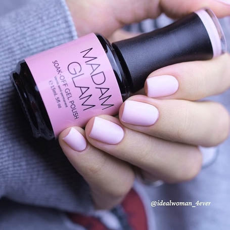MADAM GLAM - All Natural - NEUTRAL PINK GEL NAIL POLISH