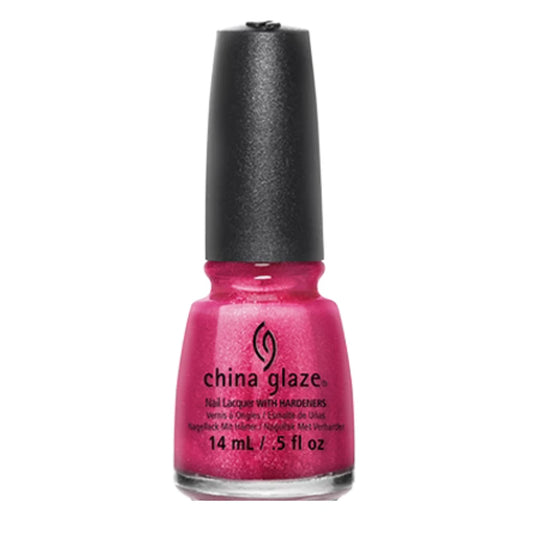 China Glaze - Strawberry Fields - Shimmering Neon Pink Nail Polish