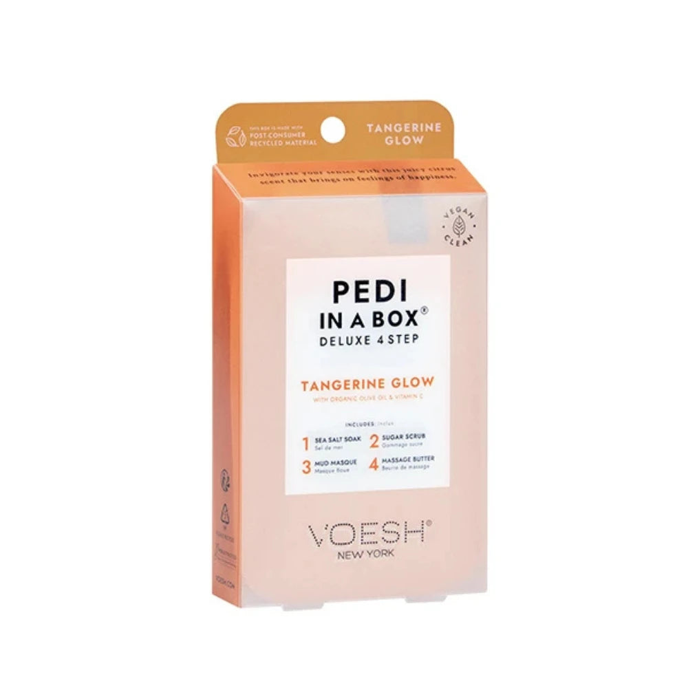 Voesh New York Deluxe 4 Step - Pedicure Kit - Tangerine Glow