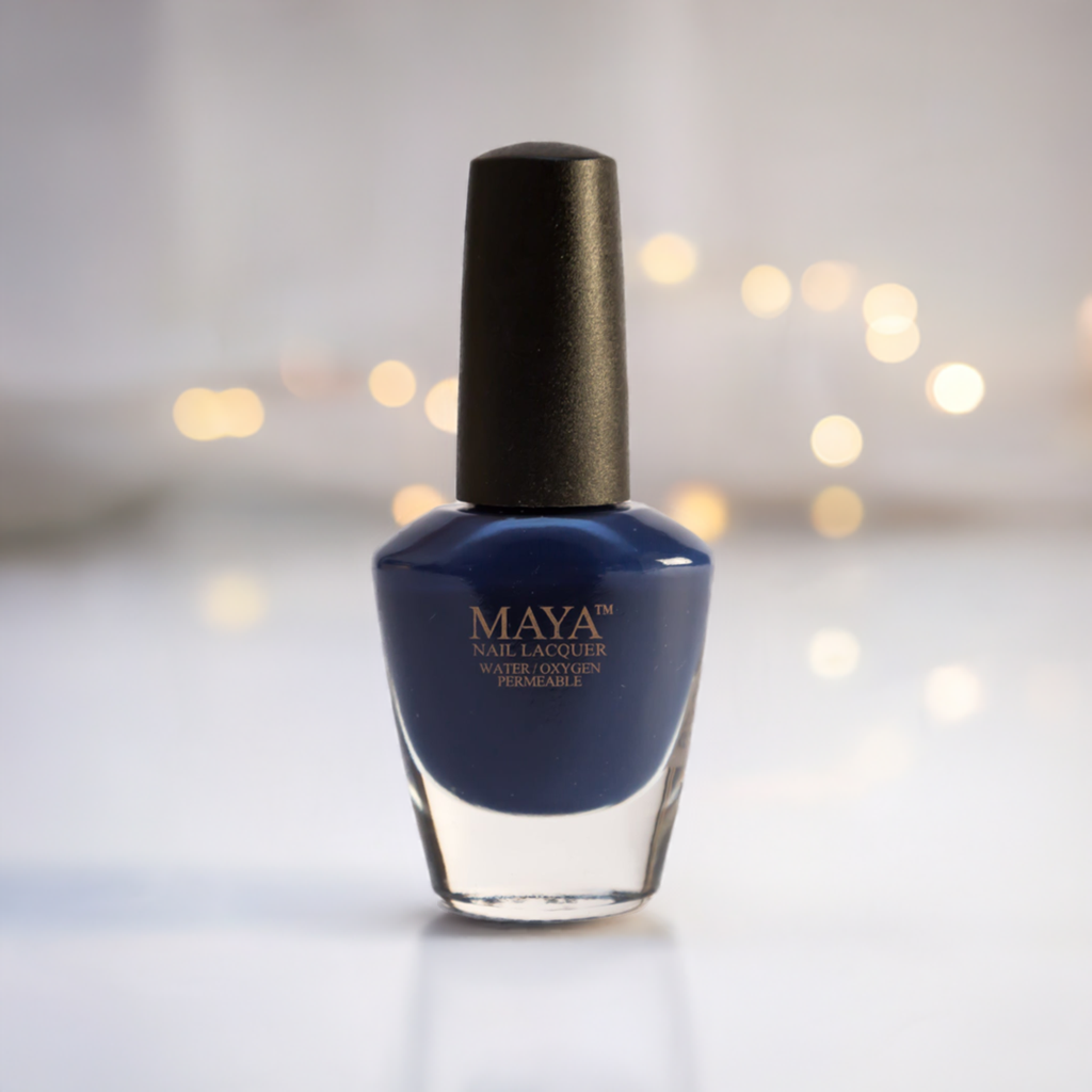 Midnight Blues - Dark Blue Halal Nail Polish - Maya