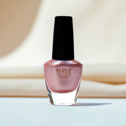 Petallic Tea Pink - Pink Halal Nail Polish - Maya