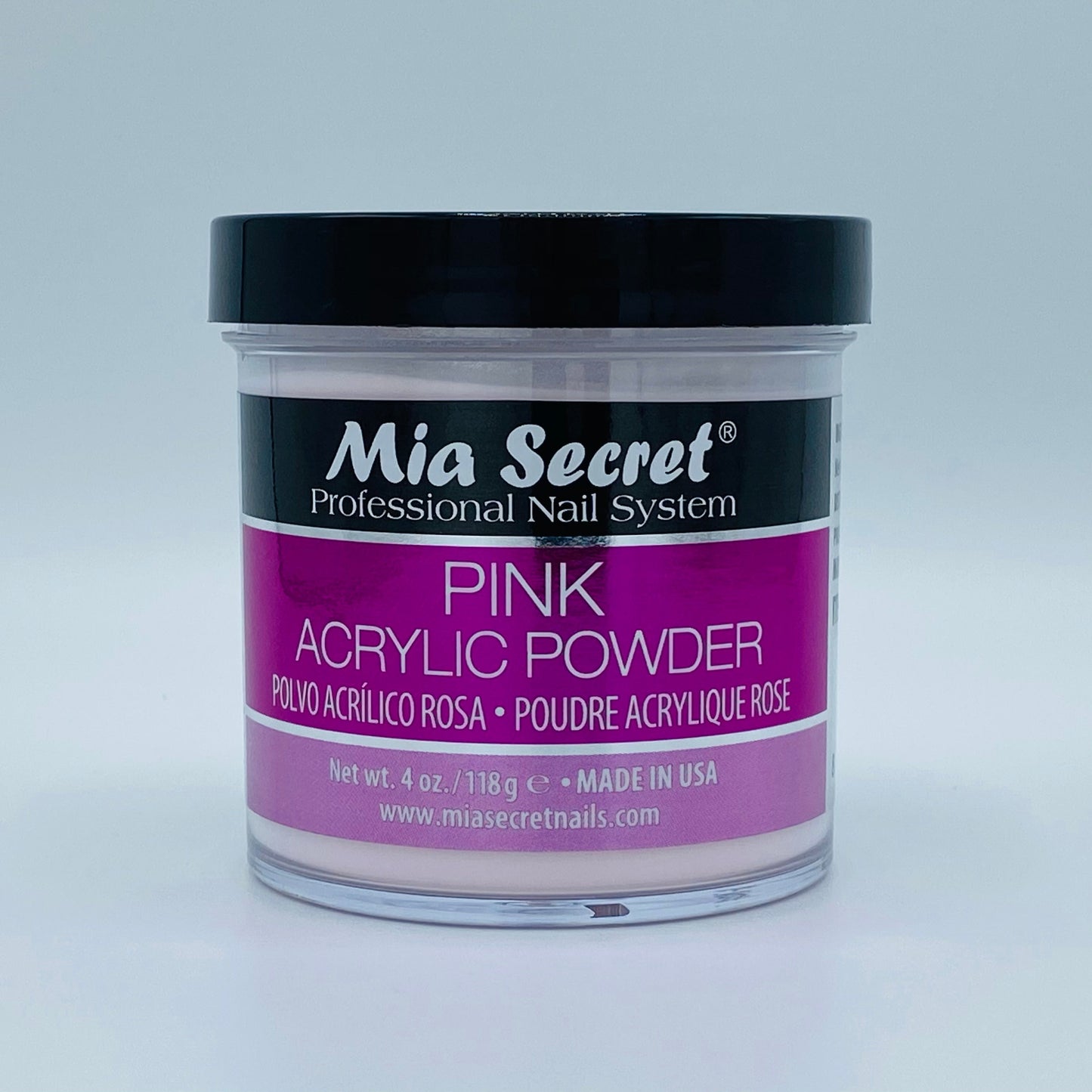 MIA SECRET Pink Acrylic Powder 4oz