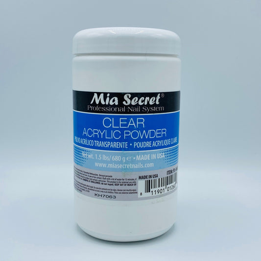 MIA SECRET Clear Acrylic Powder 1.5Lbs