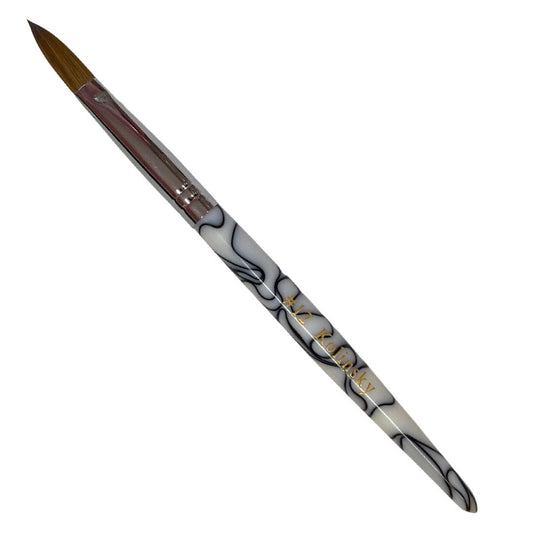 Crimped Marble Brush # 12  - 100% Kolinsky