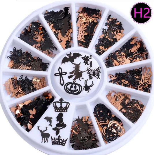mini brown bear nail charms
