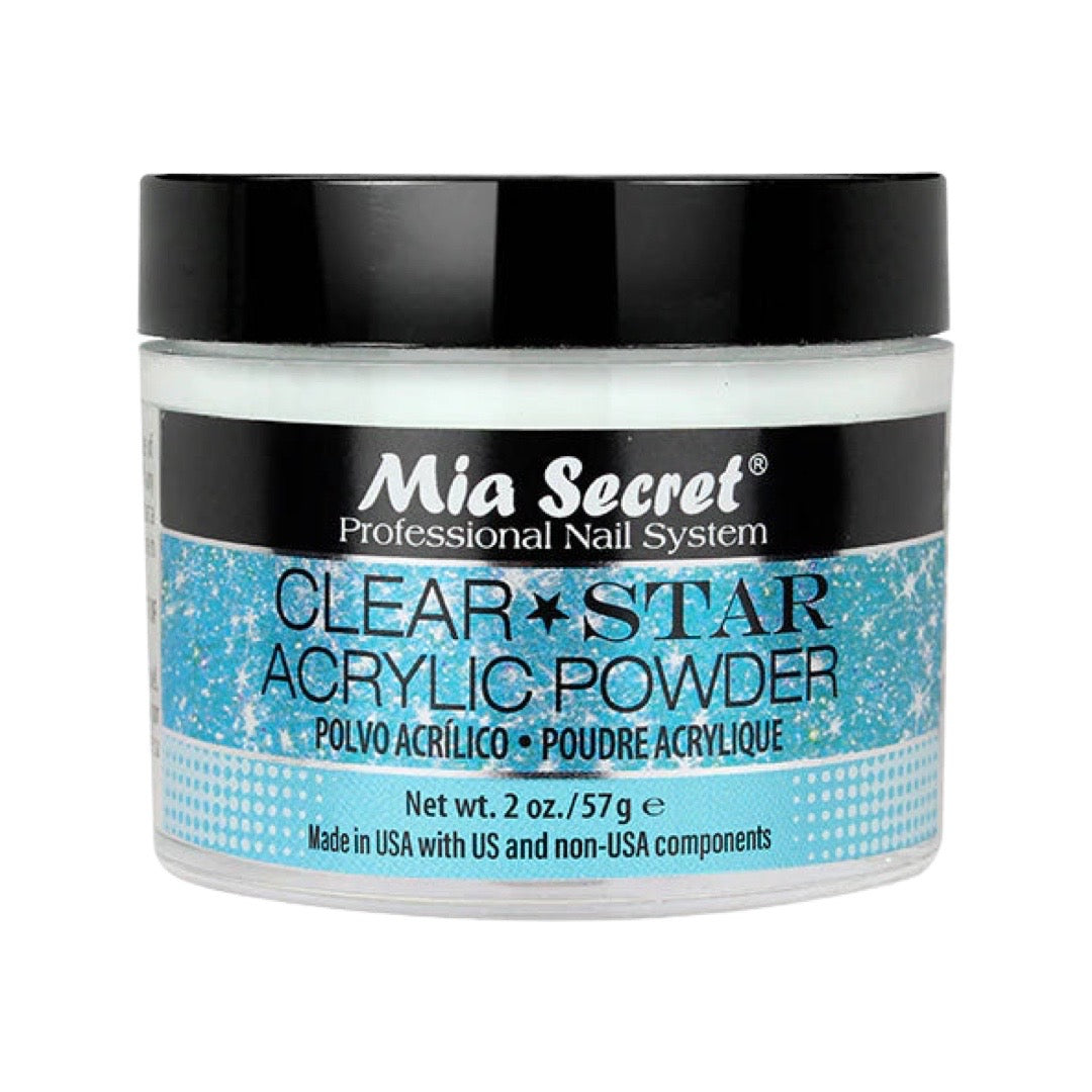 MIA SECRET Clear Star Acrylic Powder 2oz