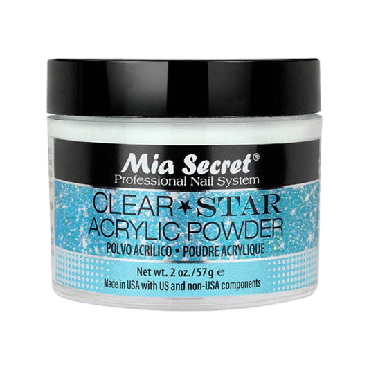 MIA SECRET Clear Star Acrylic Powder 2oz