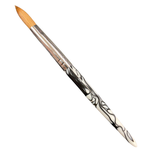 Crimped Marble Brush #16 - 100% Kolinsky