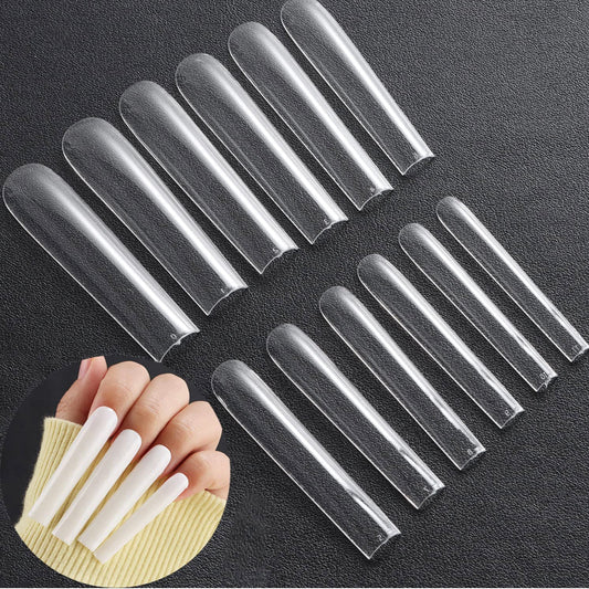 Full Cover XXL Square Clear / Nail Tips Bag 0 to 11