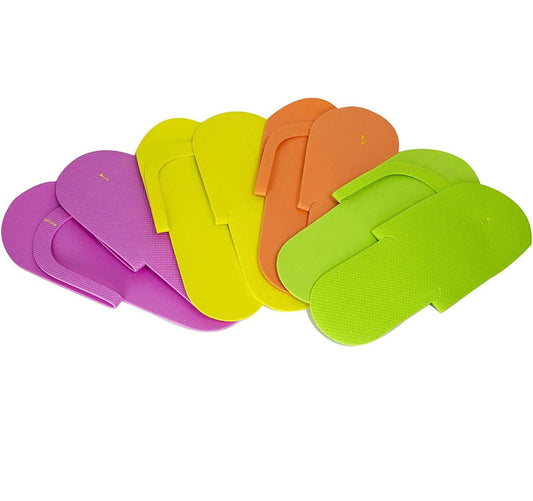 PS Disposable Pedicure Slippers - 12 Pairs Pack