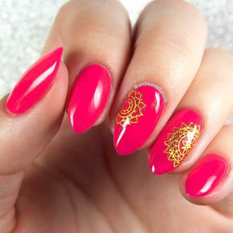MADAM GLAM - OMG Pink - NEON PINK GEL NAIL POLISH