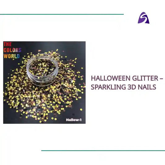 Halloween Glitter &ndash; Sparkling 3D Nails by@Outfy