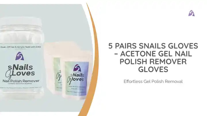 5 Pairs sNails Gloves &ndash; Acetone Gel Nail Polish Remover Gloves by@Outfy
