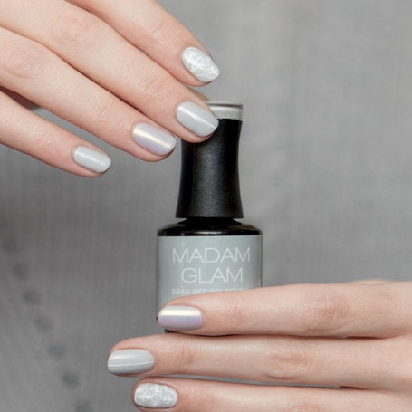 MADAM GLAM - Cashmere Grey - GREY GEL NAIL POLISH