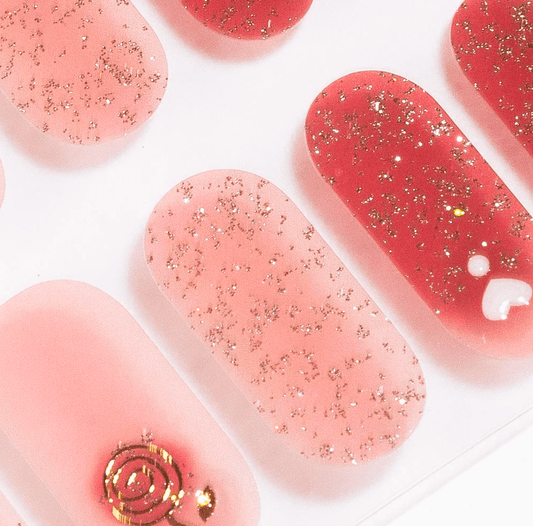 Heart Rose - Gel Nail Wraps