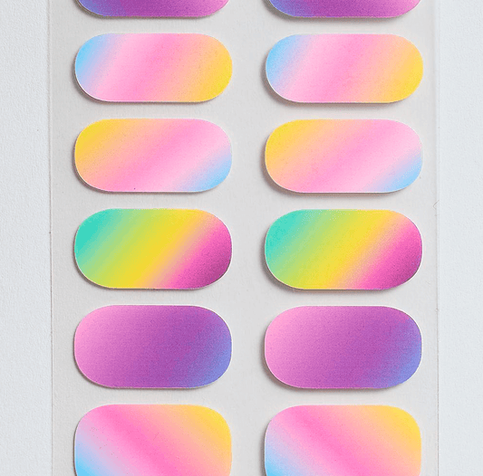 Rainbow Pastel - Gel Nail Wraps