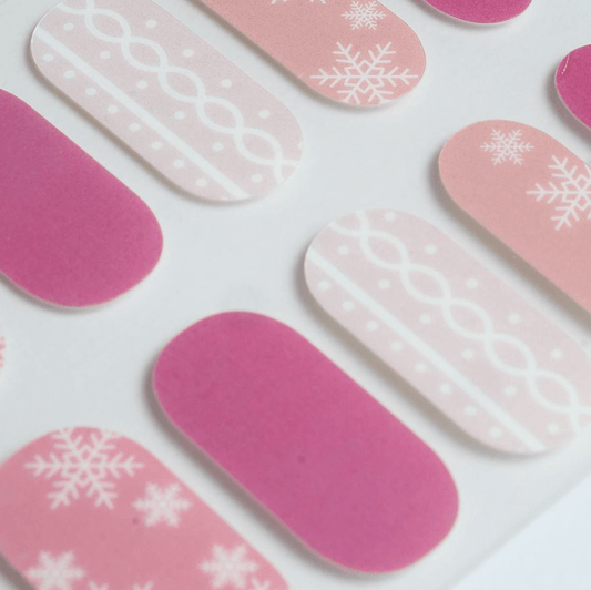 Pink Snow - Gel Nail Wraps